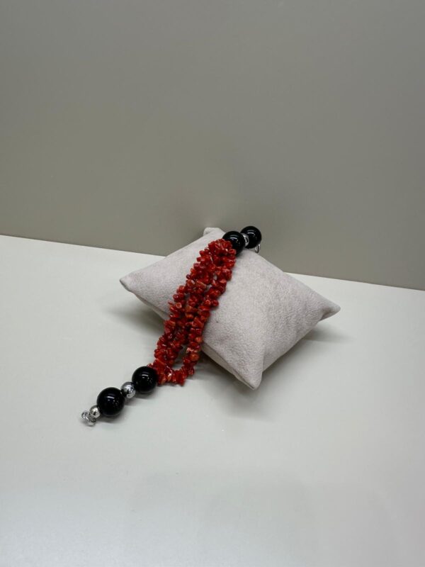 Bracciale corallo e perle