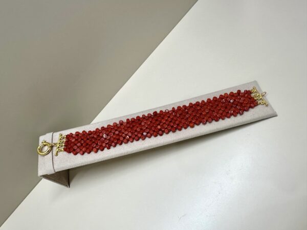 Bracciale large multifilo intrecciato